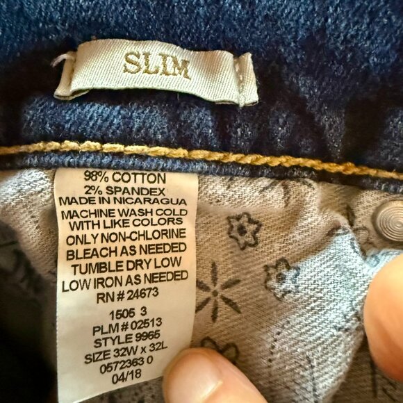 True Craft Slim Fit 5-Pocket Denim 32x32 * Preloved Men's - Picture 5 of 6